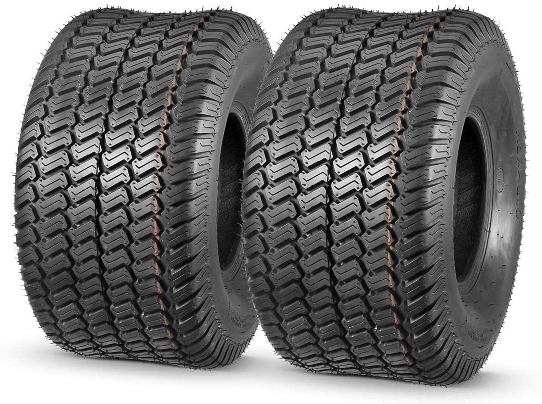 MaxAuto 2 Pcs 20x10-8 Lawn Mower Cart Turf Tires P332 4PR Load Range B