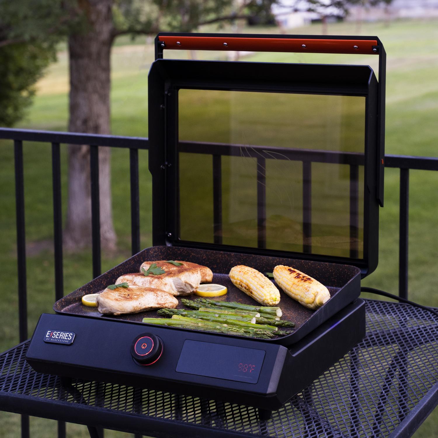 E-Series 17" Electric Tabletop Griddle with Hood