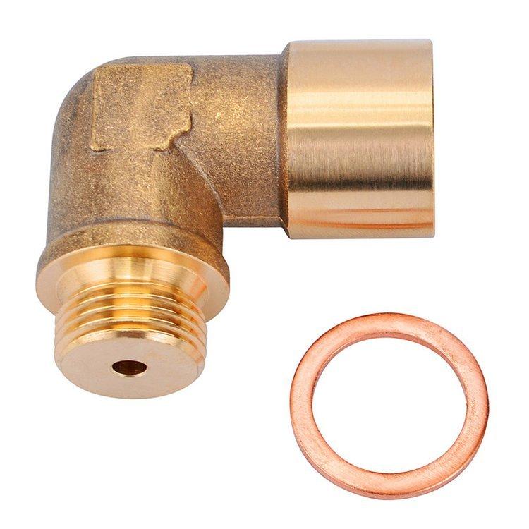 M18 x 1.5 Adapter Exhaust 90 Degree Lambda O2 Oxygen Sensor Spacer Extender