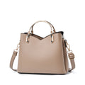Color Block Satchel Bag, Trendy Tassel Decor Crossbody Bag, Women's Top Ring Purse (9.1*7.5*4.5) Inch