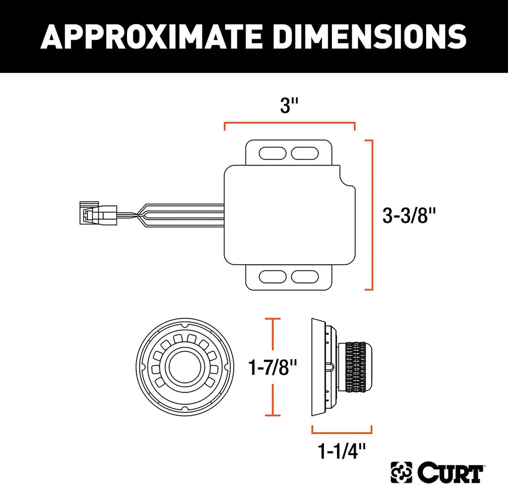 CURT 51170 Spectrum Original Equipment Style, Integrated Electric Trailer Brake Controller, Proportional