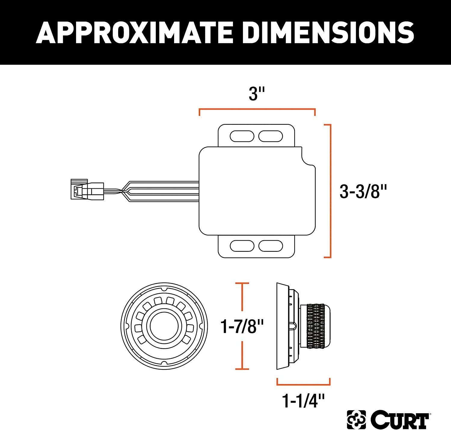 CURT 51170 Spectrum Original Equipment Style, Integrated Electric Trailer Brake Controller, Proportional