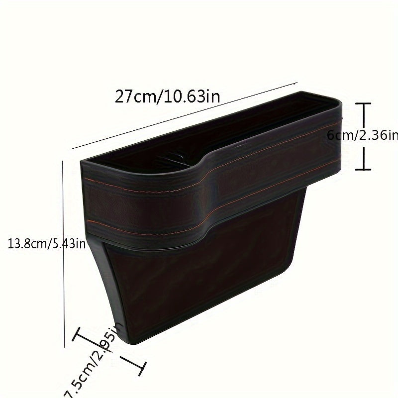 Car Seat StoraBox Card Phone Holder Pocket Car Seat Gap Leather StoraBox Seat Gap Pocket StoraBox Universal
