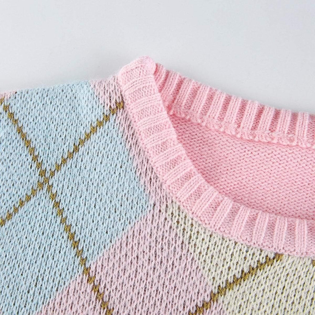 pink knitted sweater