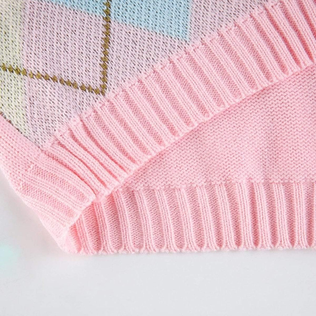 pink knitted sweater