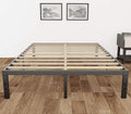 ZIORS 3500Lbs Heavy Duty,14 Inch Steel & Wooden Slat Support Reinforced Platform