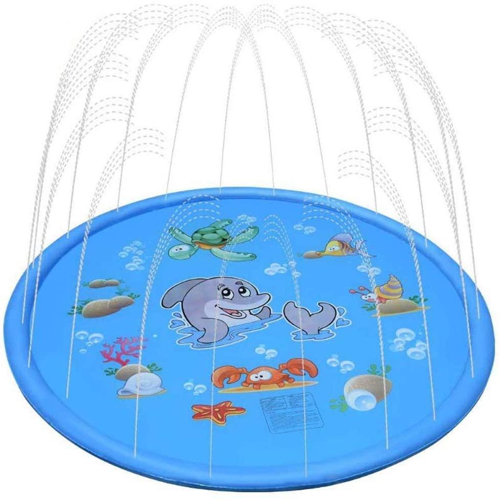 No-branded YAGMGUS Inflatable Pool 170cm Summer Children's Play Water Mat Games Inflatable Spray Water Cushion Toys Outdoor Tub Swimming Pool