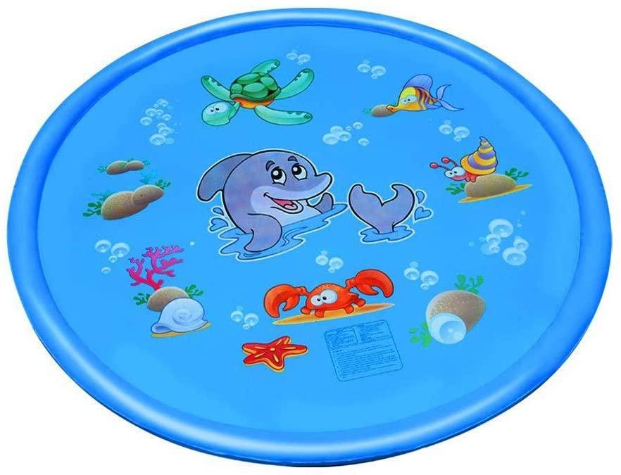 No-branded YAGMGUS Inflatable Pool 170cm Summer Children's Play Water Mat Games Inflatable Spray Water Cushion Toys Outdoor Tub Swimming Pool