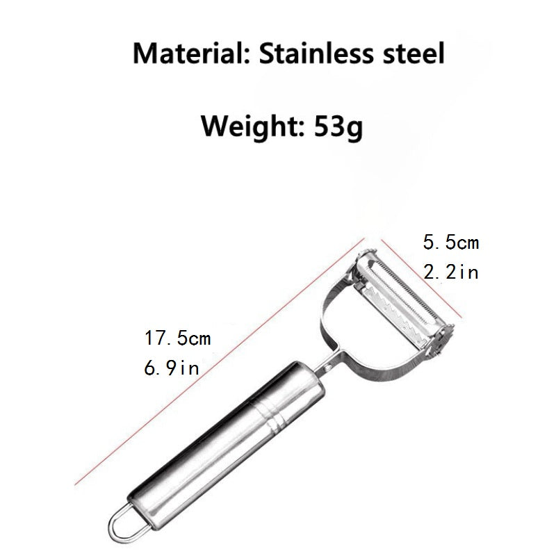 1pc  Steel Potato Cucumber Carrot Grater  Kitchen Items  Kitchen Gadgets And Accessories Fruit Peeler Peeler