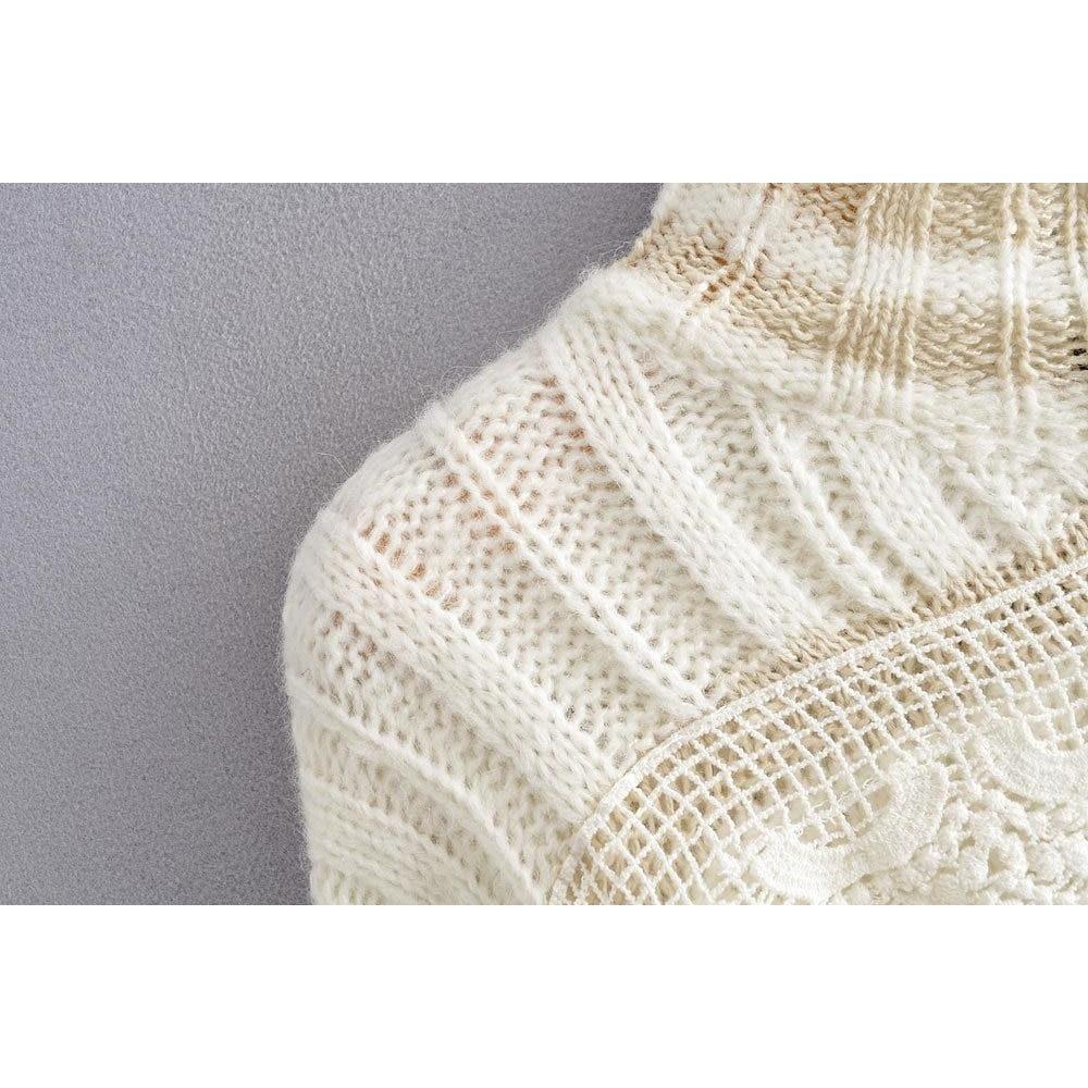 lace knitted oversize sweater