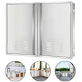 Outdoor Kitchen Doors 304  Steel Access BBQ Doors with Vents BBQ Island