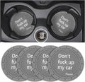 8sanlione Car Cup Coaster, 4Pcs 2.75 Inch Auto Cup Holder Insert Coasters, Non-Slip Waterproof Embedded Drink Mat, Automotive Interior Accessories for Men and Women (D Gray/4PCS)