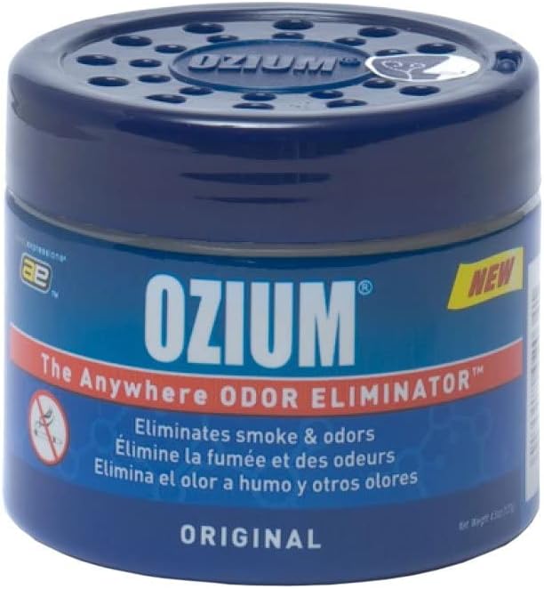 Ozium Smoke &amp; Odors Eliminator Gel. Home, Office and Car Air Freshener 4.5oz (127g), Original Scent (Pack of 4)