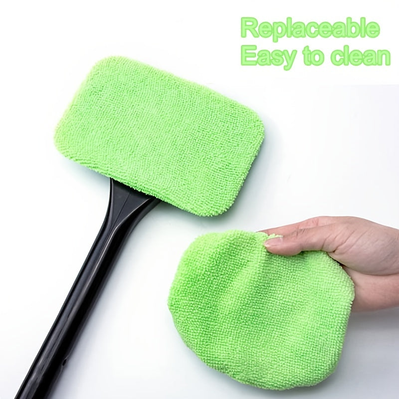2PCS Window Cleaning Brush Kit: Get That Spotless Car Window Look With This Windshield Cleaning Wash Tool!