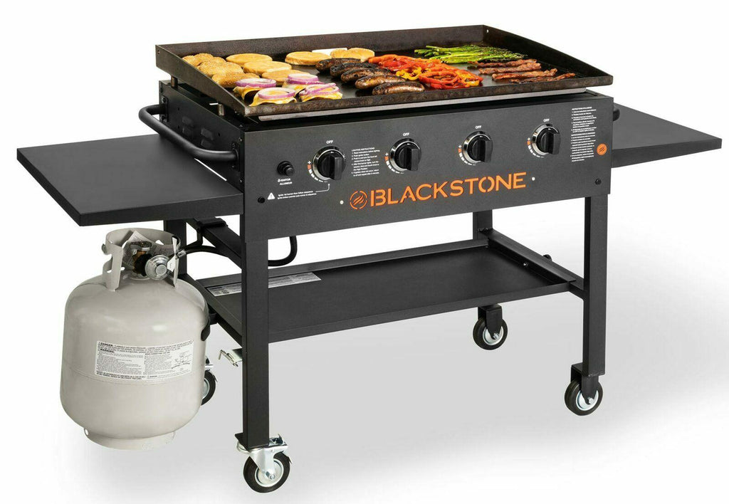 Griddle CooStation Side Shelve 4Burner Outdoor Caster Wheel  Steel