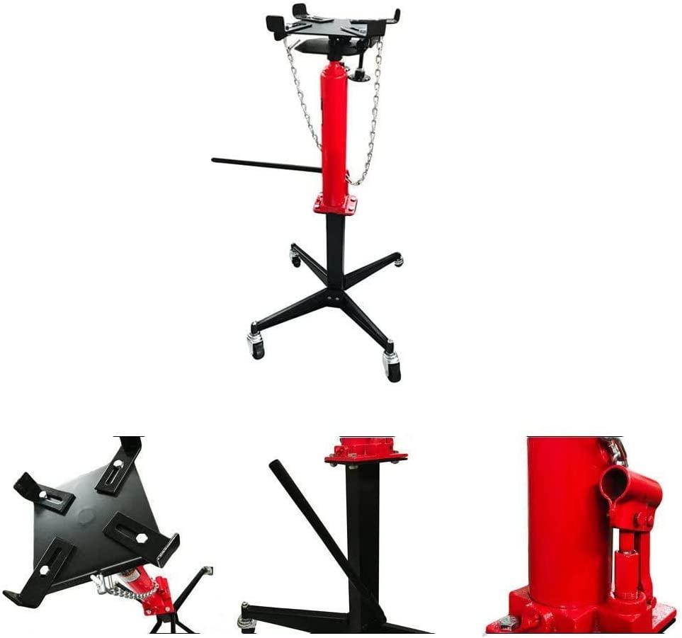 MOTOOS 1100lbs /0.5 Ton Capacity 2 StaHydraulic High Lift Manual Transmission Jack Pump with 360°Swivel Wheels Lift