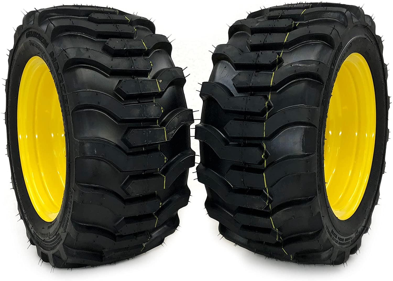 MowerPartsGroup (2) John Deere Wheel & Tire Assemblies 18x8.50-10 Replaces John Deere LVA20123, LVA16251, M139005