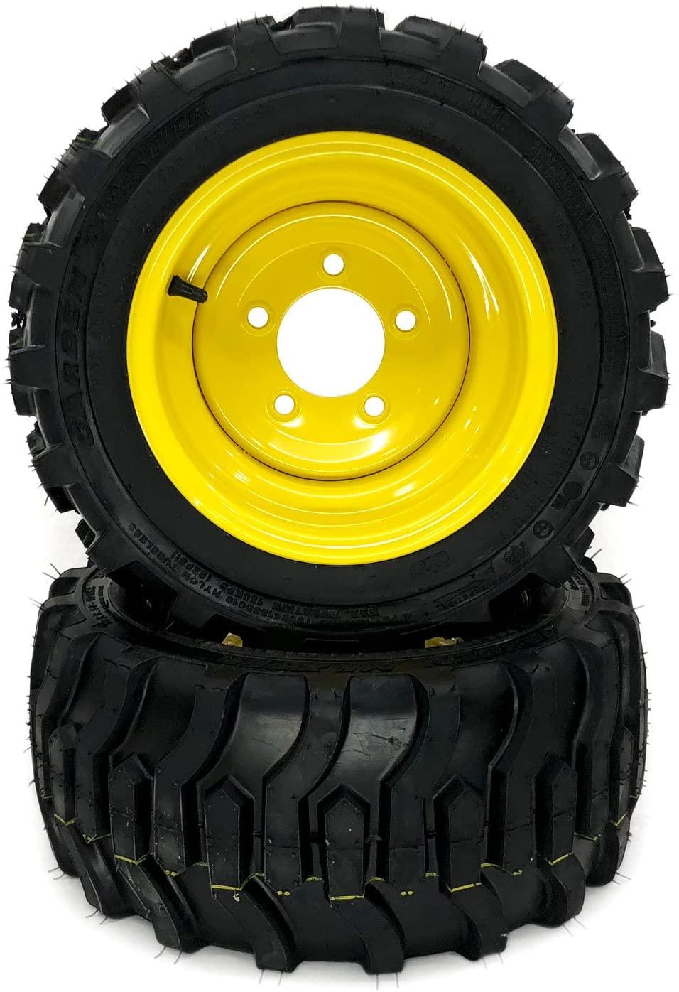 MowerPartsGroup (2) John Deere Wheel & Tire Assemblies 18x8.50-10 Replaces John Deere LVA20123, LVA16251, M139005