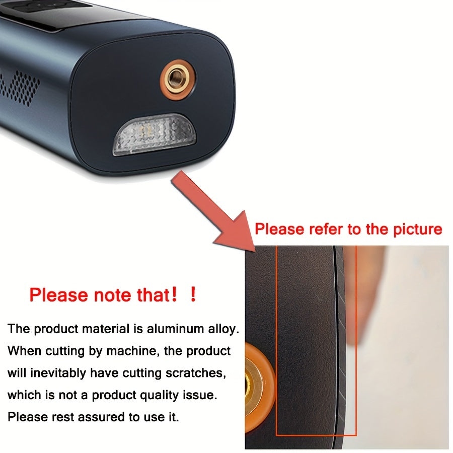 6000mAh Portable Cordless Tire Inflator: 150PSI Digital Air Pump for Cars, Bikes, and Boats