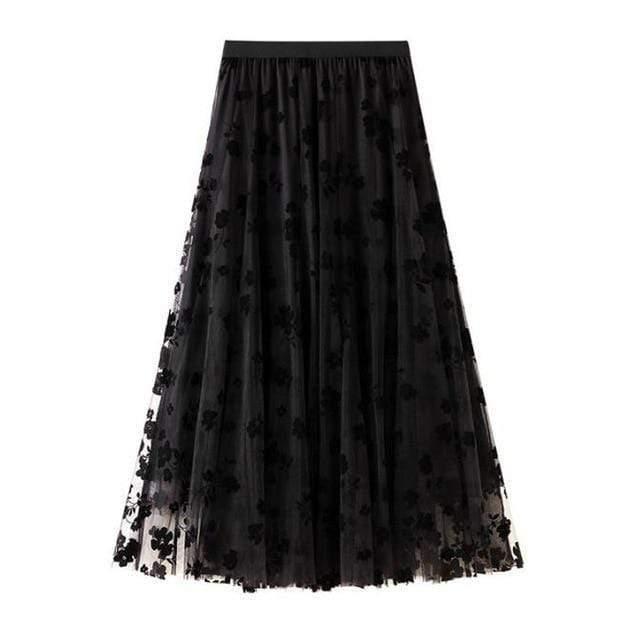 mesh tulle woman skirts