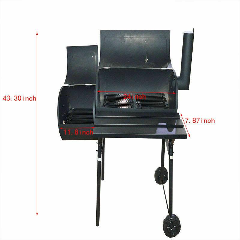 Outdoor Camping Garden BBQ Charcoal Barbecue Grill PicnicCooker Smoker Food