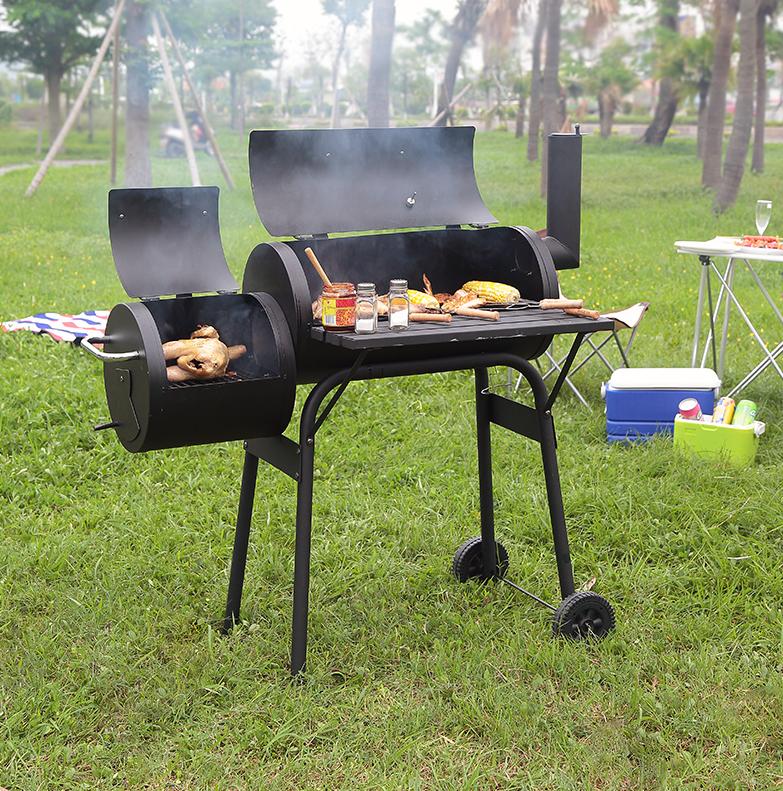Outdoor Camping Garden BBQ Charcoal Barbecue Grill PicnicCooker Smoker Food