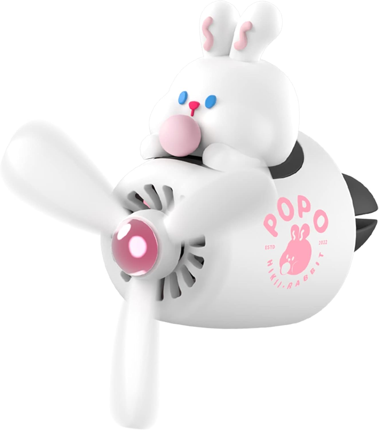 Cacacece Car Air Fresheners Cute Cartoon Rabbit Pilot Car Diffuser Rotating Propeller Auto Air Outlet Creative Car Perfume Fragrance Automotive Decoration Accessories Air Fresheners for Cars