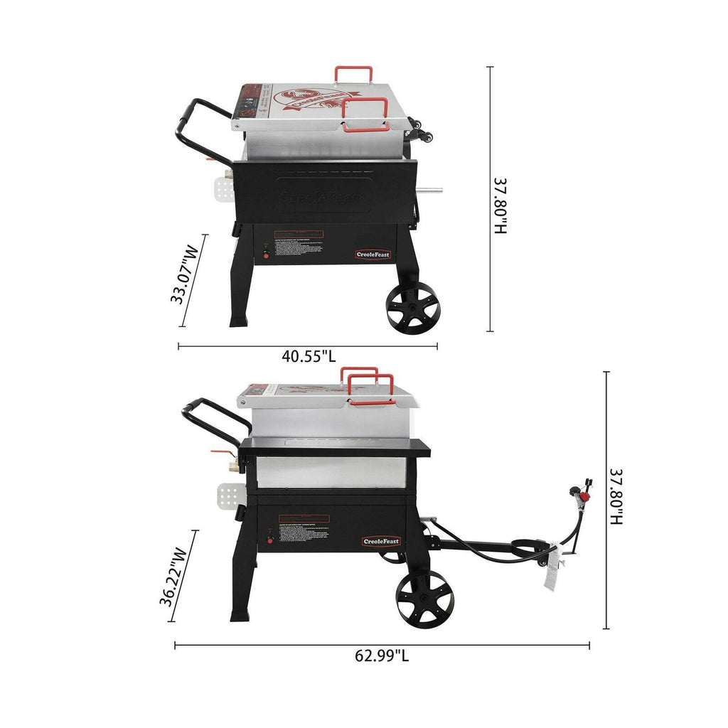 CFB1001A 90 qt. Crawfish Seafood Boiler, Single Sack Outdoor Sto...