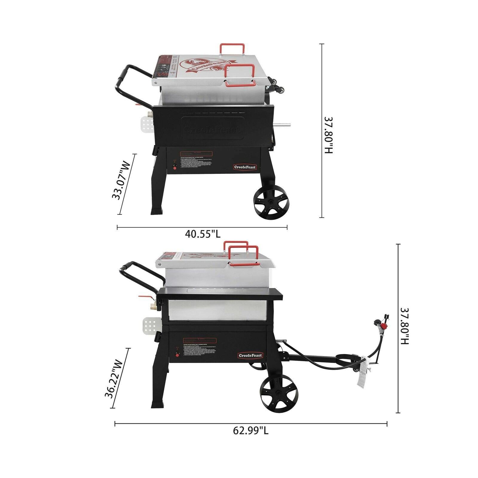 CFB1001A 90 qt. Crawfish Seafood Boiler, Single Sack Outdoor Sto...