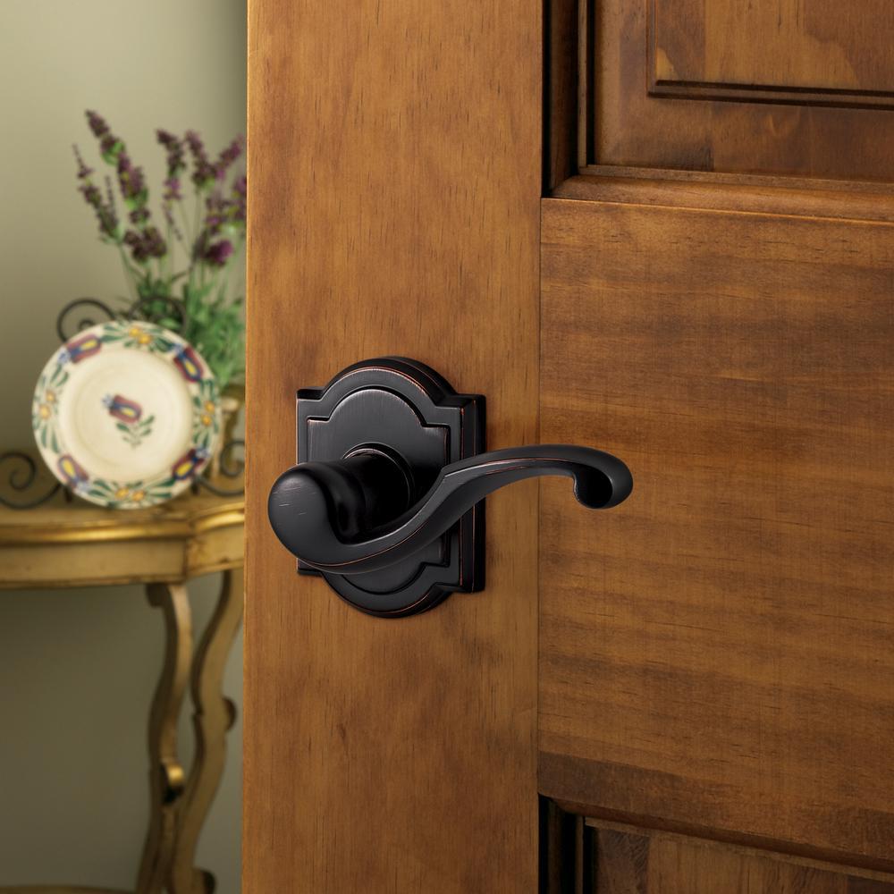 PrestiMadrina Venetian Bronze Universal Hall/Closet Door Lever