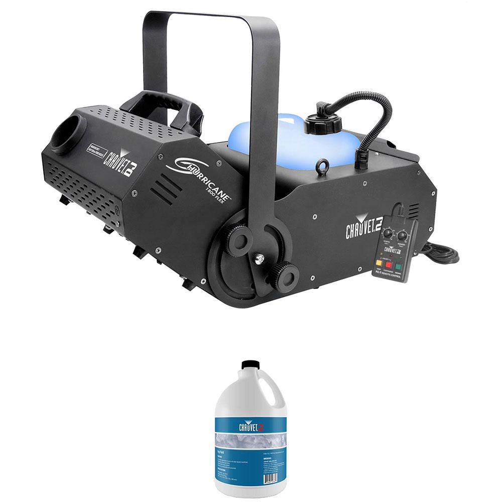 Chauvet H1800 FLEX Fog Machine w/Timer Remote & 1 Gallon of Fog Fluid
