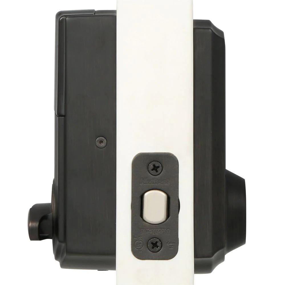 SmartCode 915 Touchscreen Venetian Bronze Single Cylinder Electronic Deadbolt with Avalon Handleset and Tustin Lever