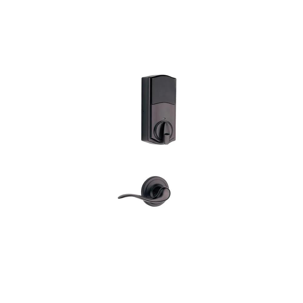 SmartCode 915 Touchscreen Venetian Bronze Single Cylinder Electronic Deadbolt with Avalon Handleset and Tustin Lever