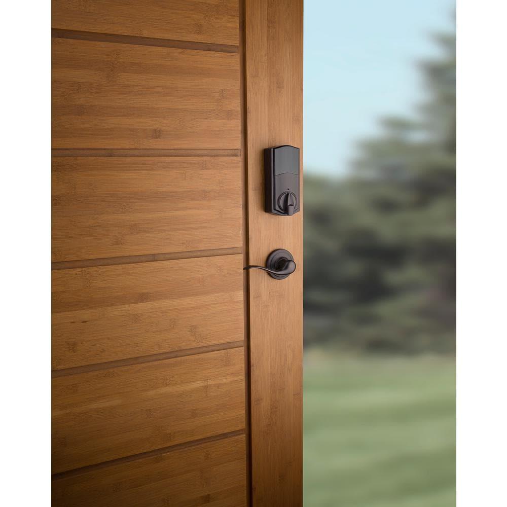 SmartCode 915 Touchscreen Venetian Bronze Single Cylinder Electronic Deadbolt with Avalon Handleset and Tustin Lever