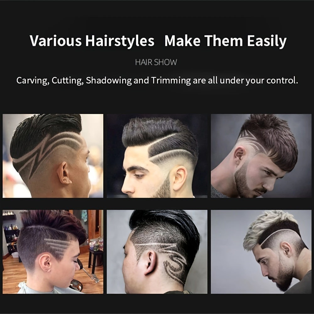 USB Rechargeable Hair Clipper, Barber Professional Electric Hair Trimmer Beard Shaver, Men Hair Cutting Machine (the Best Gift For Father, Lover)