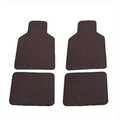 2pcs/4pcs Car Floor Mats Universal Waterproof Front Rear Full Set Auto Rugs Leather Car Carpet Accessories Interior