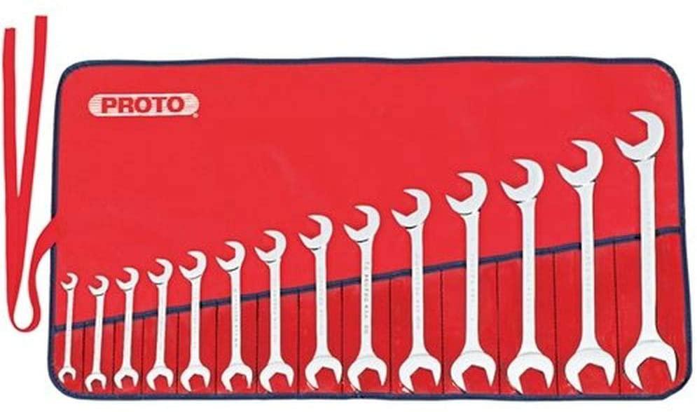 Proto - 14Piece Full Polish Angle Open-End Wrench Set (J3100B)