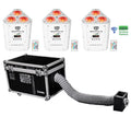 Chauvet DJ CUMULUS Commercial Fog Machine Fogger+Case+(3) White Wireless Lights