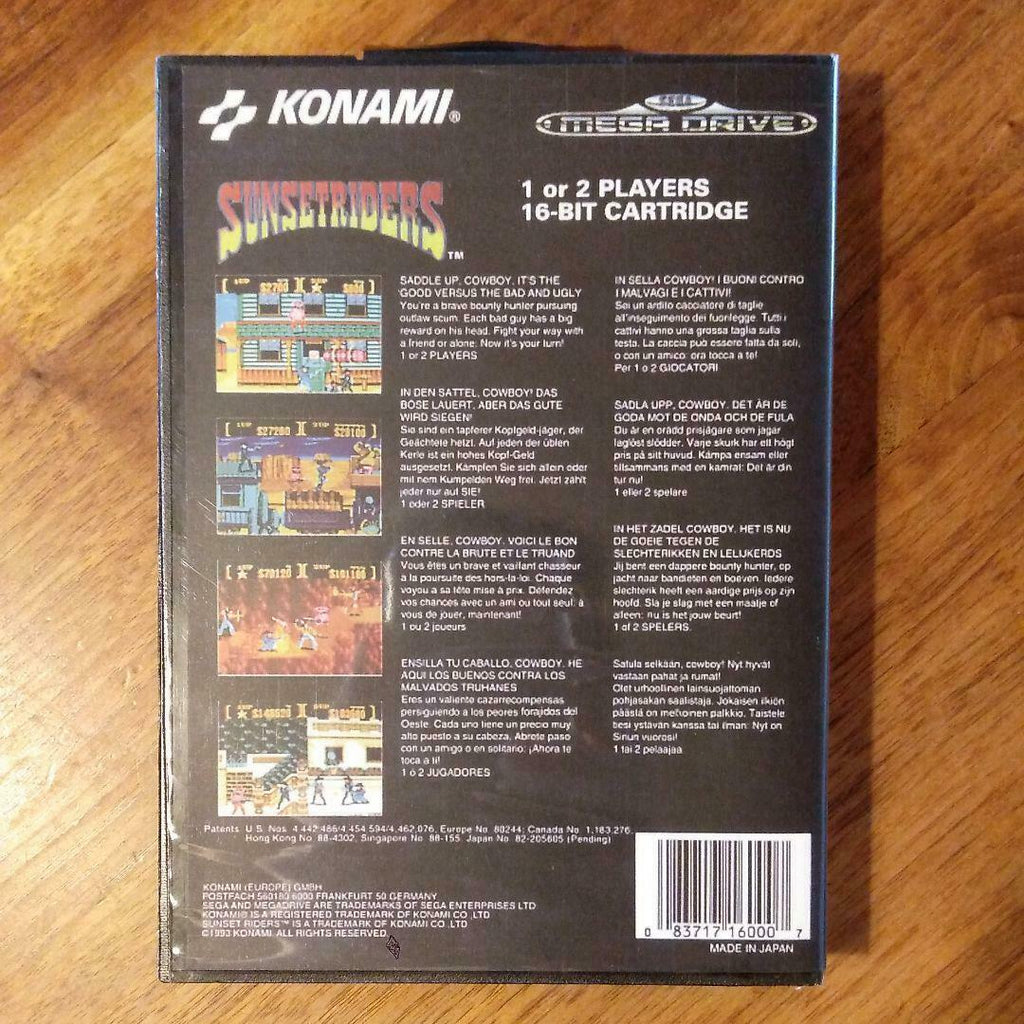 Overseas Mega Drive Sunsetriders Sunset Riders