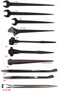 Adjustable Spud Wrench &amp; Dual Ratchet Spud &amp; 2-pc Iron Worker &amp; 10"