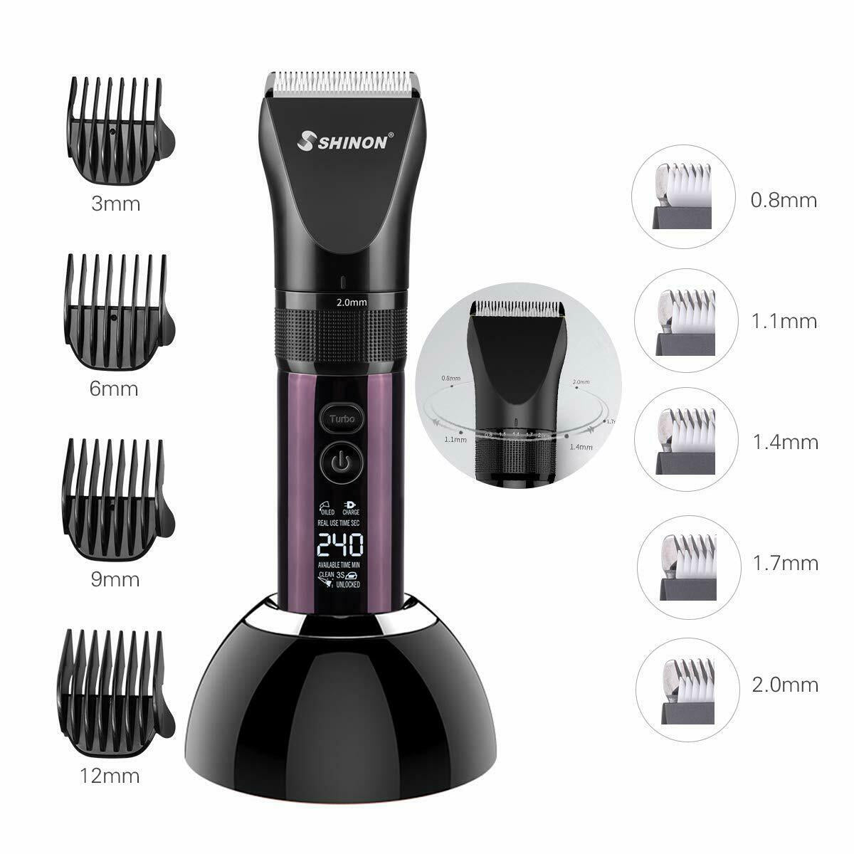 Advanced Ceramic Machine of Cut Hair Professional TTMOW Lithium Battery LED
