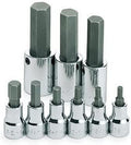 SK Hand Tools 19733 9-Piece 3/8-Inch and 1/2-Inch Drive Fractional Hex Bit Socket Set