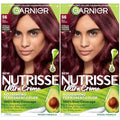 Garnier Hair Color Nutrisse Nourishing Creme, 56 Medium Reddish Brown (Sangria) Permanent Hair Dye, 2 Count (Packaging May Vary)