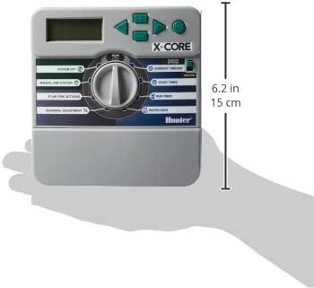 Hunter XC800I X-Core 8-Station Indoor Irrigation Controller, Small, Gray