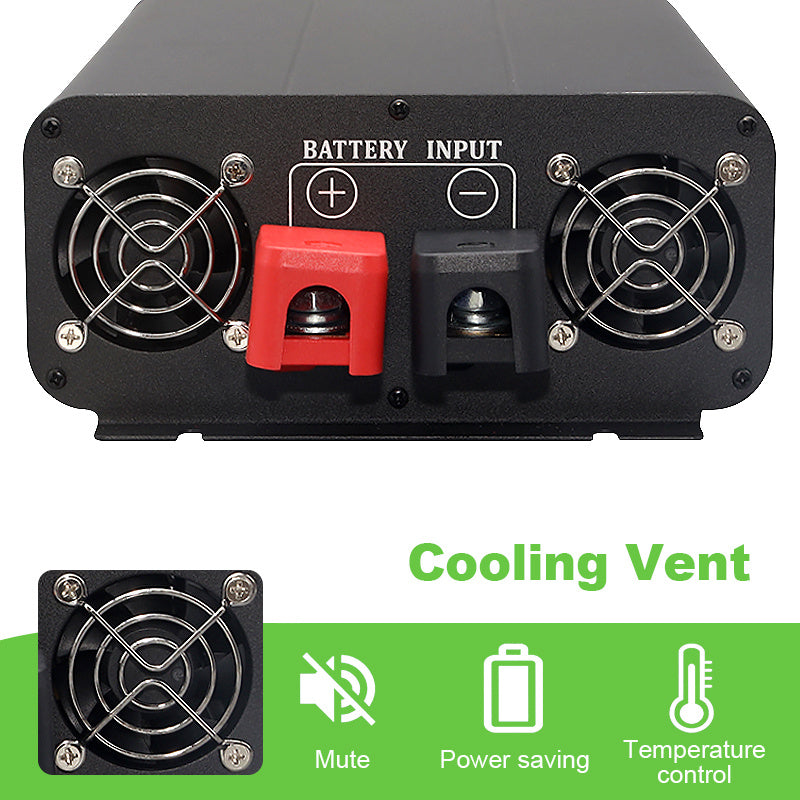 7000W 5000W 4000W Car Power Inverter Converter Pure Sine Wave Inverter Power DC 12V To AC 110V 50HZ Power Bank Converter With LCD Display