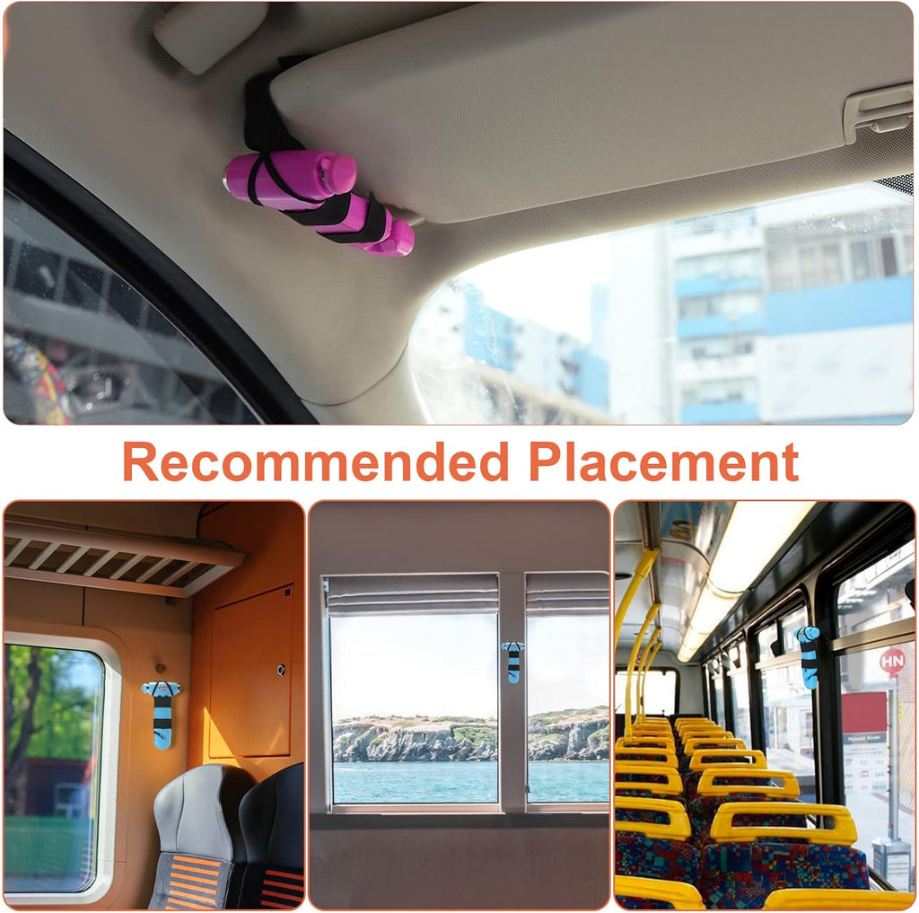 THINKWORK Window Breaker - Pink-Blue Car Safety Hammer Gift for Lady and Men, Three-in-One Emergency Escape Tool with Seat Belt Cutter, Safety Emergency Car Escape Tool for Family, Women, Children.