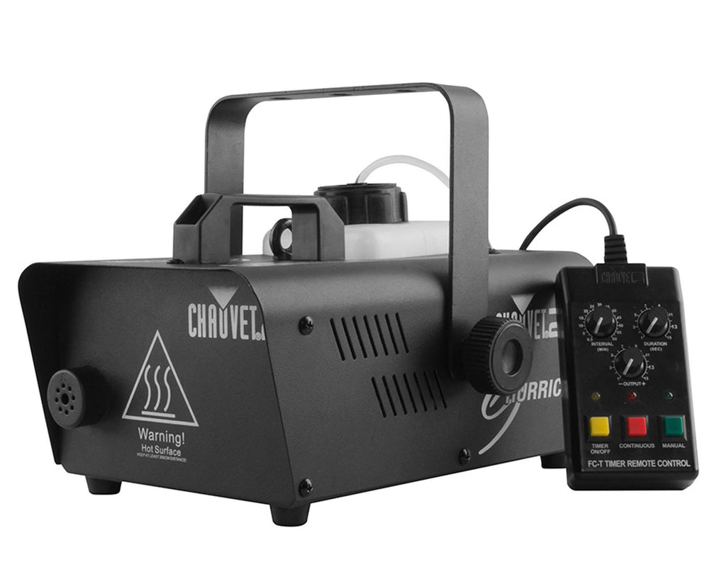 Chauvet DJ Hurricane 1200 1.0L Pro Fog/Smoke Machine with Wired Remote (2 Pack)