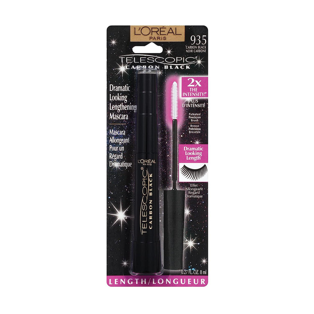 L’Oréal Paris Makeup Telescopic Original Lengthening Mascara, Carbon Black, 0.27 Fl Oz (Pack of 1)