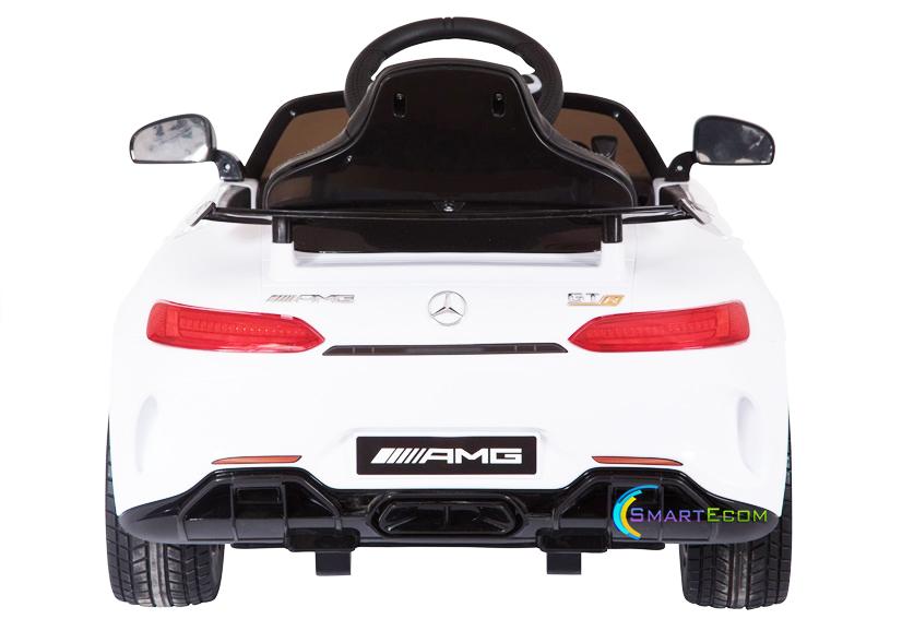 Electric power 12V Mercedes GTR ride on car for Kids with Remote Control Opening doors LED lights MP3 - White