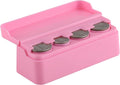 SINGARO Coin Holder for Car, Universal Car Coin Change Organizer, Car Coin Holder Compatible with Coins of Different Sizes, Car Interior Accessories, Suitable for Most Cars, Trucks(Pink，2 Pack)